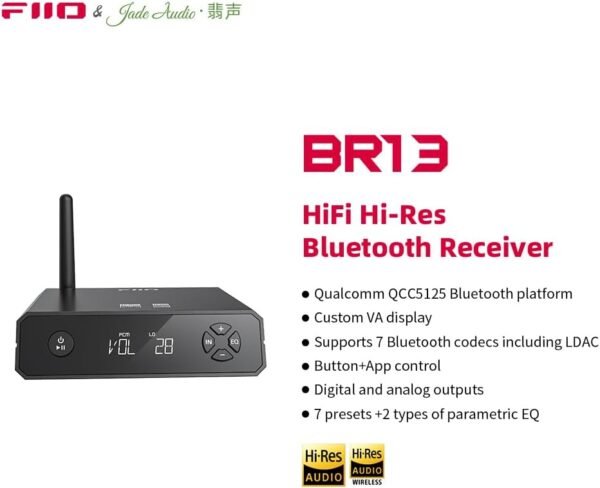 FiiO BR13 HiFi Bluetooth Receiver review for Home Stereo with LDAC and USB DAC