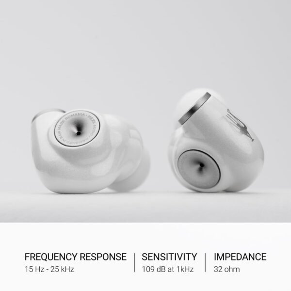 MEZE AUDIO ALBA | Wired Earbuds in-Ear Monitor Headphones for Audiophiles | USB-C Adapter Included | Smartphone Compatible | Noise Isolating | Ergonomic Metal Chassis