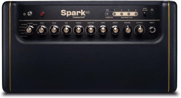 Positive Grid Spark 40 Combo Guitar Amplifier review perfect for electric and acoustic players