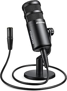 61psvOxYHL._AC_SY300_SX300_ MAONO XLR Podcast Microphone, Cardioid Studio Dynamic Mic for Vocal Recording, Streaming, Voice-Over, Voice Isolation Technology, Metal Mic, Works for Audio Interface, Mixer, Sound Card-PD100