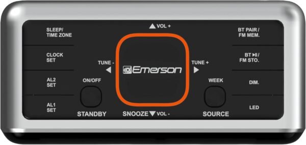 61shTmsO24L._AC_SL1500_ Emerson CKS1521 alarm clock review Bluetooth features, dual alarms, and USB charging