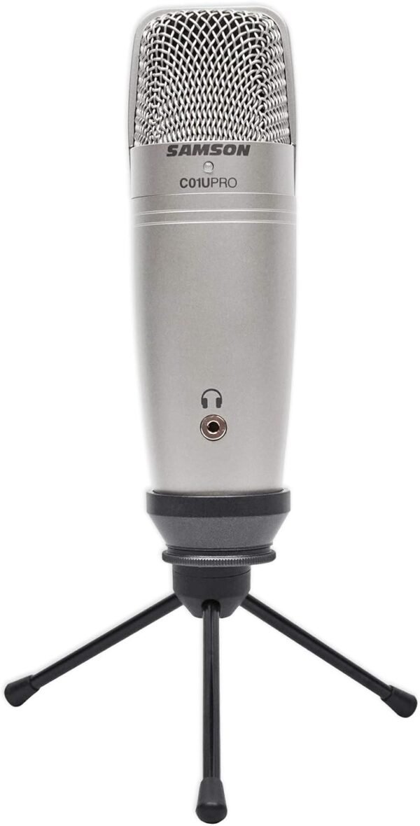 61xxgae39eL._AC_SL1500_-1 Samson C01U Pro USB Large Diaphragm Studio Condenser Microphone Mic+Tripod Stand