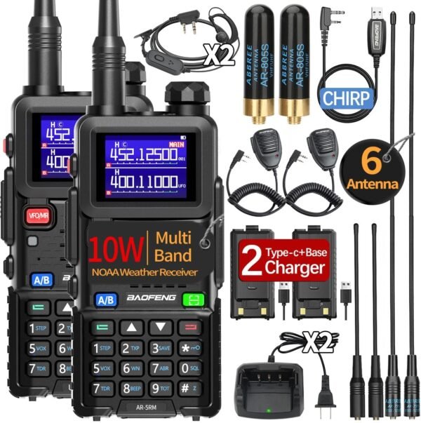 712xycYrDwL._AC_SL1194_ Baofeng 5RM Ham Radio Review Long Range Handheld NOAA Emergency Walkie Talkies