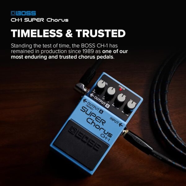 Boss CH-1 Stereo Super Chorus Pedal review delivering crystal-clear highs and rich sound