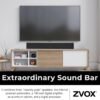 ZVOX SB500 soundbar review powerful built-in subwoofers and AccuVoice clarity
