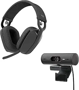Logitech Brio 501 Webcam and Zone Vibe 100 Headphones review for Clear Meetings