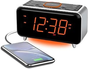 Emerson CKS1521 alarm clock review Bluetooth features, dual alarms, and USB charging
