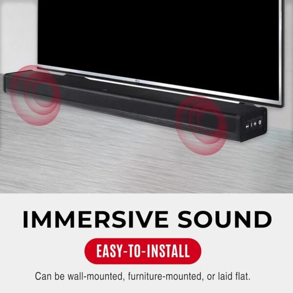 ZVOX SB500 soundbar review powerful built-in subwoofers and AccuVoice clarity