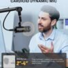 71l0yXnp0eL._AC_SL1500_-1 MAONO XLR Podcast Microphone, Cardioid Studio Dynamic Mic for Vocal Recording, Streaming, Voice-Over, Voice Isolation Technology, Metal Mic, Works for Audio Interface, Mixer, Sound Card-PD100