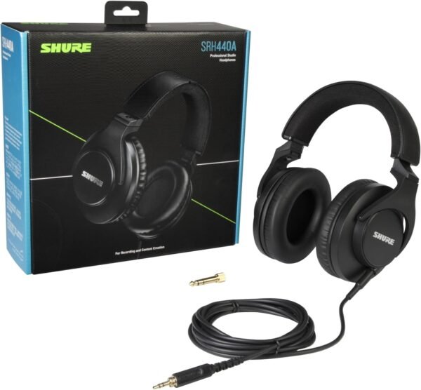 Shure SRH440A Over-Ear Wired Headphones Review Best for Studio and Professional Monitoring