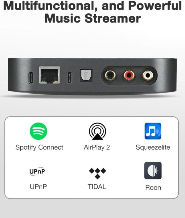 71tI8H3iwFL._AC_SL1500_ ARSY NE-2 Streaming Music Receiver review WiFi audio streamer with AirPlay 2 features